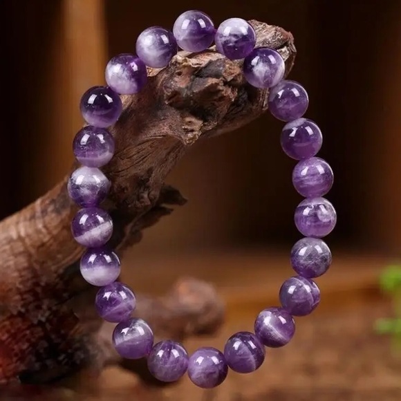 Hand Crafted Jewelry - 🆕New Dream Lace Amethyst Crystal Gemstone Bracelet 8mm